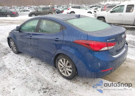 2016 Hyundai Elantra Se from USA, damaged, VIN 5NPDH4AEXGH680417